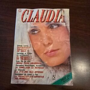 Spanish Version CLAUDIA Magazine December 1986 VINTAGE